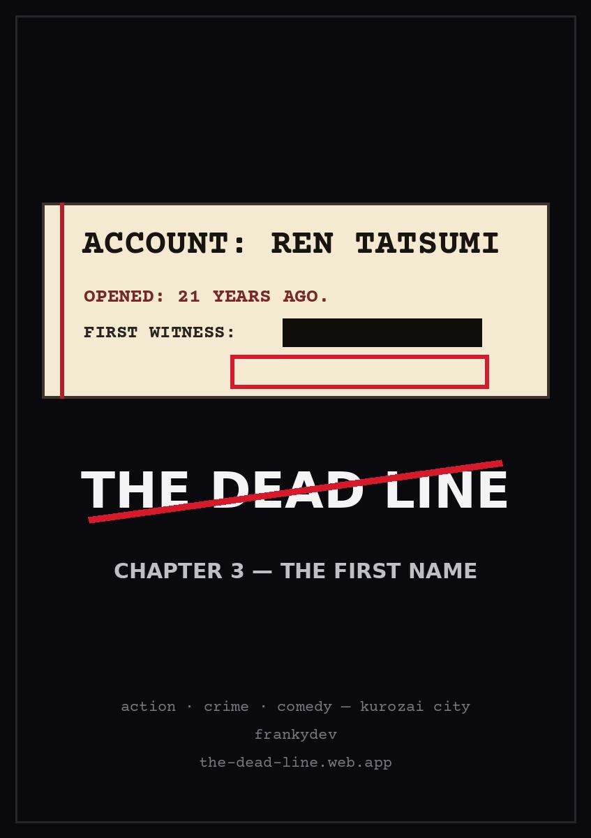 The Dead Line — Chapter 3 cover: The First Name